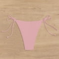 thumbnail image 6 of Women Bikini Bottoms Full Coverage Bikini Bottom Pink Mid Rise Swim Bottoms Beach Swimwear, 6 of 6
