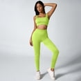 thumbnail image 6 of Women's High Waisted Ribbed Seamless Yoga Leggings Tummy Control Workout Pants, 6 of 9