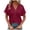 Womens Tops Wine, variant on 4X-5X Plus Size Eyelet Tops for Women Hollow-Out Short Sleeve T Shirts Womens Casual Solid Color Pullover Button V Neck Summer Beach Tees Top