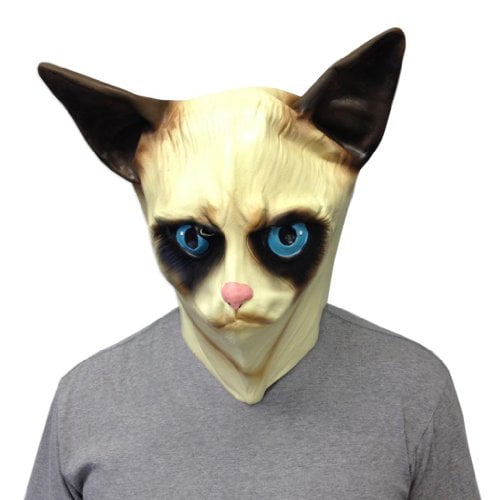 Creepy Cat Mask - Funny Animal Masks - Off the Wall - Walmart.com