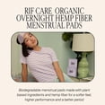 thumbnail image 5 of Rif Care Organic Menstrual Pads Feminine Hygiene Hemp Fiber Biodegradable with Wings, Overnight Super Absorbency Pads, 10 Count, 3 Pack, (30 Pads Total), 5 of 10