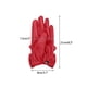 thumbnail image 2 of GUANTES DE CUERO FALSO PARA MUJERES INSPIRE CHIC, GUANTE GÓTICO PUNK DE LONGITUD HASTA LA MUÑECA CON LAZO CON REMACHES, TALLA ÚNICA, DEDO COMPLETO, ROJO, 2 of 6