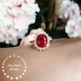 thumbnail image 3 of Princyjeprwels Round Red Ruby 5 ct. t.w. Sterling Silver Engagement Ring, 3 of 4