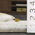 thumbnail image 5 of SAFAVIEH Tahoe Kuzman Striped Shag Area Rug, Ivory/Green, 9' x 12', 5 of 8
