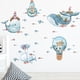 thumbnail image 1 of Large underwater world whale wall stickers clouds stars wall decor, 1 of 5