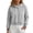 A-Gray, variant on SYwaren Women's Oversized Pullover Sweatshirt Cropped Fleece Lined Long Sleeve Casual Drawstring Hem Fall Winter Tops