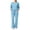 Light Blue, variant on Scrubs for Women Set, Women's Long Sleeve Scrub Set 4-Pocket Medical Uniform Nurse Workwear with Drawstring Waist for Hospital Daily Wear