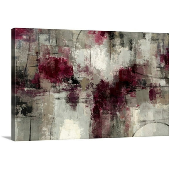 Great Big Canvas "Stone Gardens"  by Silvia Vassileva Silver Gray   Wrapped Canvas Print Wall Artwork