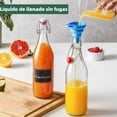 thumbnail image 4 of Botellas de vidrio con tapa abatible y sello de goma hermético para cerveza, kombucha, kefir, extracto de vainilla, 4 of 4