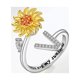 thumbnail image 1 of Rotating Sunflower Initial Letter Rings For Women Anti Anxiety Spinner You Are My Sunshine Stainless Steel Ring Birthday Jewelry, 1 of 5