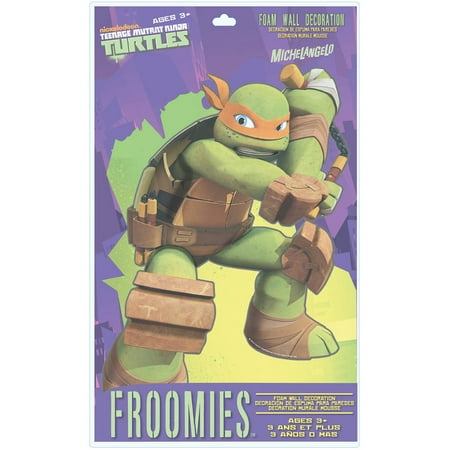 Teenage Mutant Ninja Turtles Michelangelo Froomies Foam Wall Decor Teenage Mutant Ninja Turtles Michelangelo Froomies Foam Wall Decor