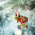 thumbnail image 6 of 1Pack/4Pack Christmas Thief Ornaments Green Double Printed Hanging Decorations For Home Holiday Xmas Party Door Wall Car Decor, 6 of 27
