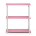 thumbnail image 3 of Furinno Wire 3-Tier Industrial Style Metal Frame End Table, Side Table, Walnut Cove, 3 of 5
