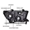 thumbnail image 5 of PIT66 Headlights, Fit for 07-13 Toyota Tundra/08-17 Toyota Sequoia Passenger Side Headlamps Assembly Left & Right Clear Lens Black Housing Clear Reflector, 5 of 9