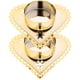 thumbnail image 1 of portavelas navideños con forma de corazón, 1 of 8