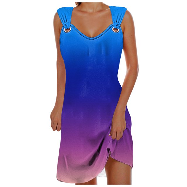 Wyzesi Chandails Molletonnés Surdimensionnés Gilet pour Femmes Femmes C Mode Uni Décontracté Ample Sans Manches Col en V Robe Chandail à Boutons Métalliques Chandails Molletonnés Illusoires Col en V Chandails Molletonnés à Fleurs Femmes