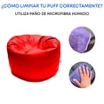 thumbnail image 3 of Sillón Puff Round Color Rojo Lunics Lunics Puff Round Med RJ, 3 of 5
