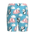 thumbnail image 5 of Gaeub Panda Flying in the Sky Printed Men's Short Pajama Pants, Lightweight Lounge & Sleep Bottoms Keep You Cool - X-Large, 5 of 9