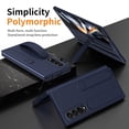 thumbnail image 2 of for Samsung Galaxy Z Fold 4 Case, Stylish Wristband Kickstand Silicone Screen Protector Drop Protective Skin-Friendly Shockproof Folding Case Cover for Samsung Galaxy Z Fold 4, Blue, 2 of 7