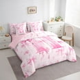 thumbnail image 3 of Castle Fairy Bowtie Personalized Initial H Bedding Comforter Set,Dreamy Queen Bedding Sets, 3 of 8