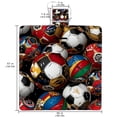 thumbnail image 2 of Football Canvas Picnic Mat Waterproof Outdoor Camping Beach Blanket Large Foldable Portable Mat Backing -Proof for Family Travel Hiking Park Grass Yard, 2 of 6