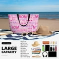 thumbnail image 4 of Goofa Best Mom ever Print Beach Bags Waterproof Beach Tote Bag Zipper Sandproof Swim Pool Bag Large Tote Beach Vacation Travel, 4 of 6