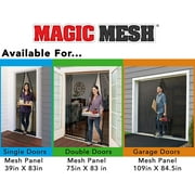 Magic Mesh Garage - Hands Free Magnetic Screen Door, Fits Single Garage Doors 8 & 9 Foot
