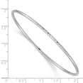 thumbnail image 2 of 14k White Gold 2mm Slip On Bangle Bracelet, 2 of 6
