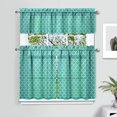 thumbnail image 2 of Kitchen Curtains 36 Inch Short - 3 Panel Set, Rod Pocket Window Curtain, Boho Floral Tribal Style, 100% Polyester for Farmhouse, Kitchen, Cafe, Bedroom, Easy Wash, 2 of 6