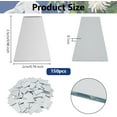 thumbnail image 4 of 150Pcs Trapezoid Mosaic Pieces 1x0.8 inch Mirror Mosaic Tiles 1mm Thick Non-Stick Mini Glass Mirror Tiles Trapezoid Mini Mirrors with Iron Box for Crafts Art Wall Door Home Decorations, 4 of 6