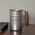 thumbnail image 4 of Industrial Vintage Stainless Steel Beer Mug - 304 Tumblers Cup with Handle for Camping, Hiking & Outdoor Drinking, 4 of 5