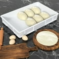 thumbnail image 7 of Loiycg 4 Packs Plastic Dough Proofing Boxes, Commercial Stackable Pizza Proofing Dough Trays, White, 7 of 7