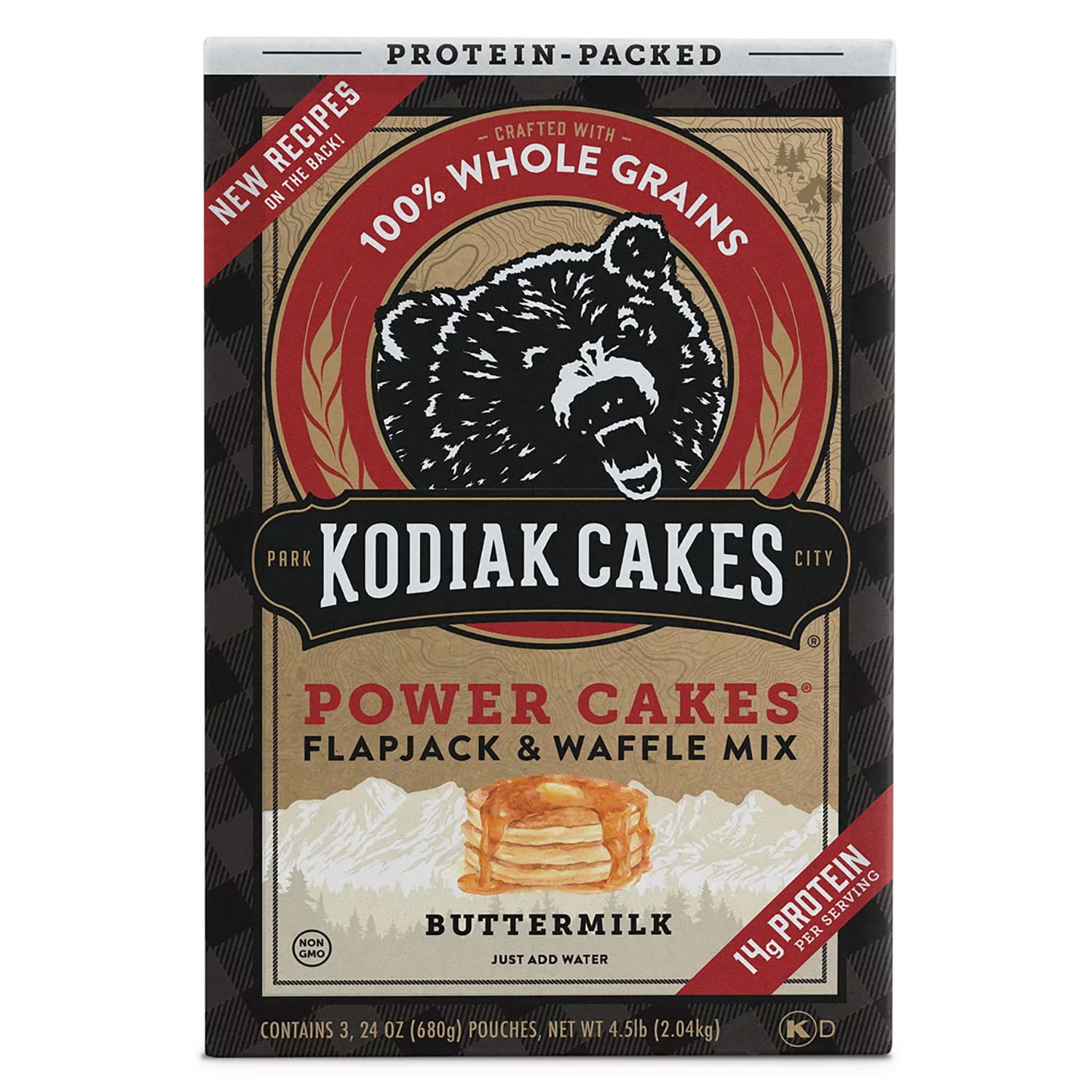 Kodiak Cakes Power Cakes Buttermilk Flapjack & Waffle Mix 3 ea
