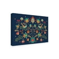 thumbnail image 2 of Trademark Fine Art 'Folk Floral 1 Dark' Canvas Art by Veronique Charron, 2 of 4