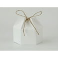 thumbnail image 1 of LNGOOR 10pcs Paper Gift Box - Hexagon Shaped Oxidized Leather Paper Packaging Box With Jute Rope For Candy  Chocolate  Wedding  Party Favor, 1 of 1