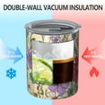 thumbnail image 2 of 12oz Coffee Tumblers Pioneer Flower Stainless Steel Vacuum Insulated Travel Tumbler Coffee Cups Mug with Lid and Straw with Cleaning Brush for Cold & Hot Drinks, 2 of 5