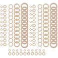 thumbnail image 1 of LEEYNEER 120Pcs Natural Wood Rings Set  for DIY Craft  Ring Pendant Making, 1 of 9