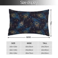 thumbnail image 2 of Rateoe Peacock Feathers Pattern Decorative Pillow Case,Throw Pillow Covers,Plush Pillow Cover,Soft Pillow Case,Velvet Pillow Case-20"x30", 2 of 6