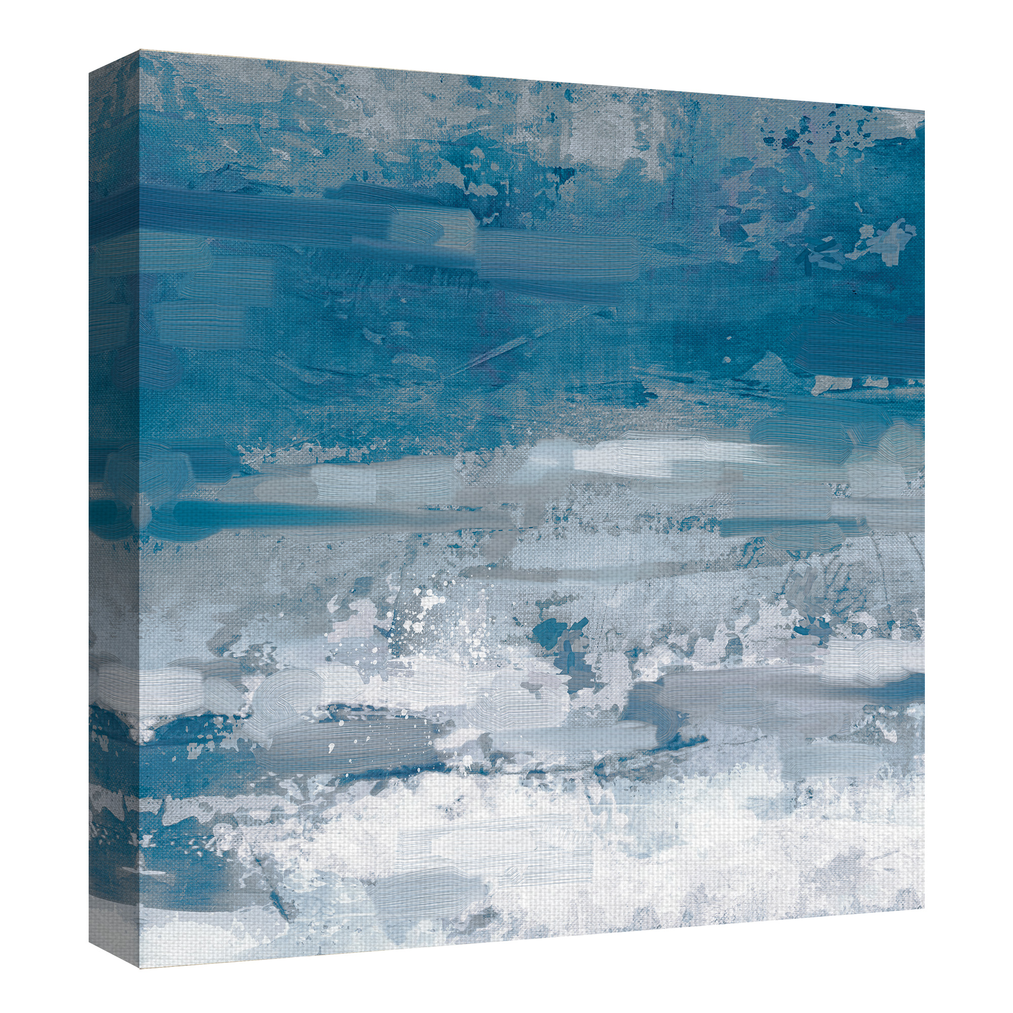 Masterpiece Art Gallery Cerulean Skies II Blue Abstract By Studio Arts Canvas Art Print 30" x 30"
