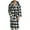 Black, variant on Patlollav Men Pajamas Flannel Padded Long-Sleeved Pajamas Home Service Night Gown Bathrobe