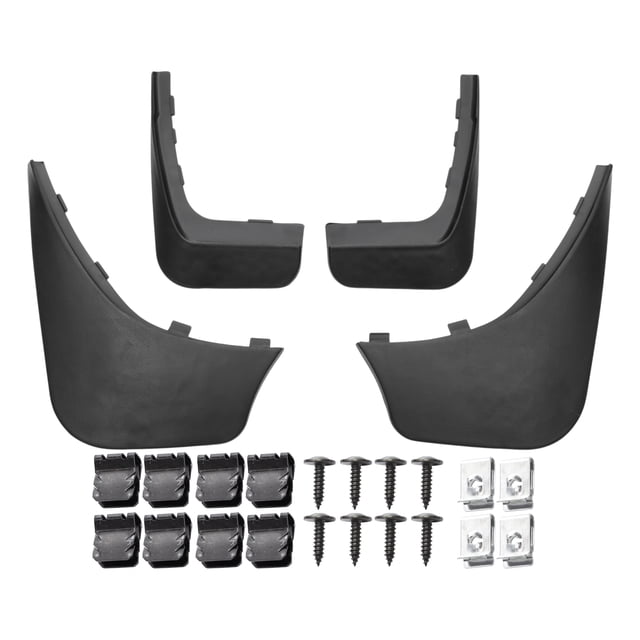 Guardabarros Splash Guards Direct Fit de Unique Bargains para Smart Fortwo 451 2007-2014 Delantero y Trasero Pre-perforado 1 Juego Kit de Protección para Todas las Climas