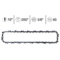 thumbnail image 2 of 10 Inch Chainsaw Chains Replacement Chain for WORX WG309,Sun Joe SWJ803E - 3/8'' .050'' 40 Drive Links, 2 of 8
