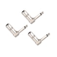 thumbnail image 3 of Conector de cable de audio para micrófono de instrumento, tipo L, 3 unidades, 6,3 mm, 1/4 de pulgada, conector de ángulo recto, 3 of 14