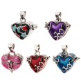 thumbnail image 6 of EHJRE Heart Openable Memorial Perfume Cremation Keepsake Pendant Blue, 6 of 9