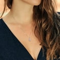 thumbnail image 3 of Gem Stone King 14K White Gold Peach Nano Morganite Pendant Necklace for Women (3.88 Cttw, Gemstone October Birthstone, Oval 11X9MM, With 18 inch Chain), 3 of 4
