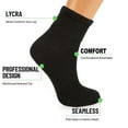 thumbnail image 3 of Breathable Diabetic Ankle Socks - 3 Pairs Non-Binding Cotton Blend Socks for Circulation Support (Fits Shoe Size 5-7), 3 of 3