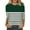 Green, variant on Eiyaclvo Womens 3/4 Sleeve Tops Fall 2025 Trendy Crew Neck Striped Tee Shirts Casual Comfy Pullover Blouses Office Work Tops