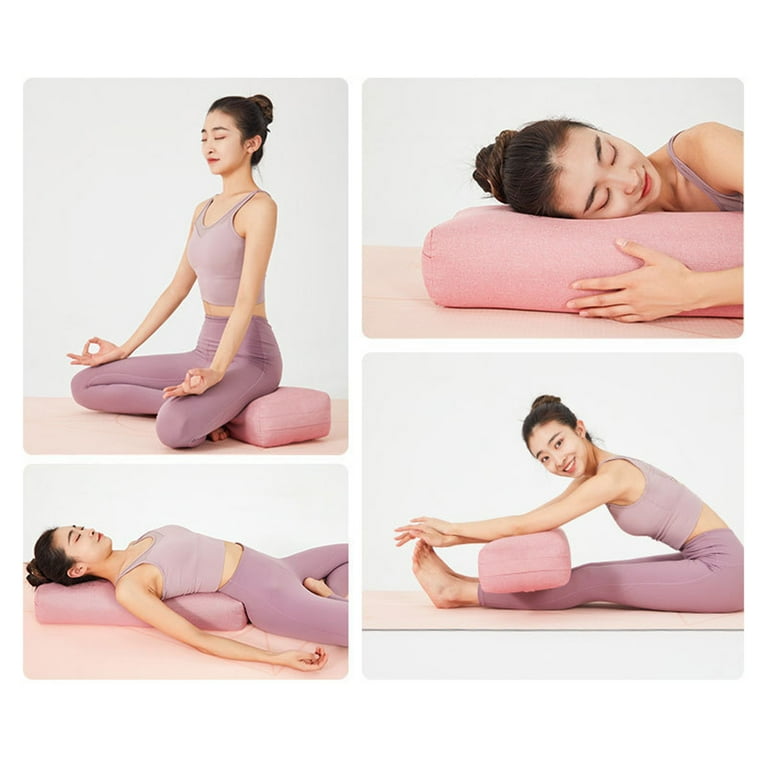 Star Home Yoga Bolster Soft Washable Polyester Rectangular Portable Yoga  Bolster for Sporting