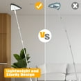 thumbnail image 5 of JEHONN Wall Mop with Long Handle 80 inches, 1 Microfiber and 1 Chenille Pad (White), 5 of 7