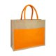thumbnail image 1 of Bolsa de playa ECOFAMY DE YUTE NARANJA BICOLOR CON BOLSILLO DE ALGODÓN, 1 of 1
